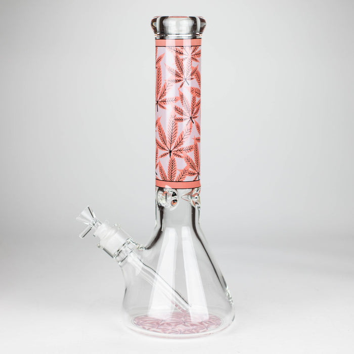 14" Hemp Weed 9mm glass bong [PIP845]