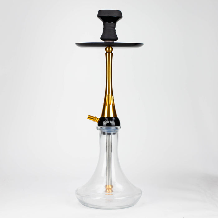 Genie | 22.5″ Aluminum Hookah with Diffuser,Tray, and Soft Touch Silicone Hose [SS-04]