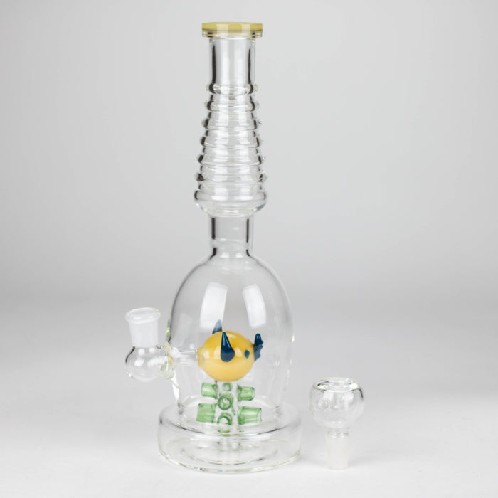 12" Fancy glass water bong