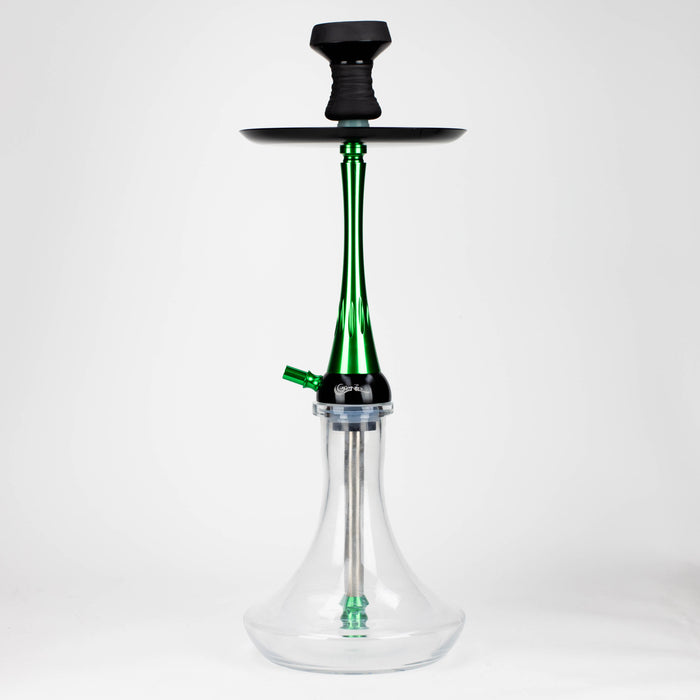 Genie | 22.5″ Aluminum Hookah with Diffuser,Tray, and Soft Touch Silicone Hose [SS-04]