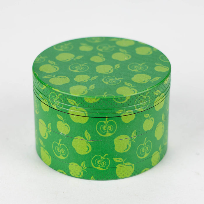 2.5" Metal Grinder 4 Layers with Fruit Design Box of 6 [GZ461]