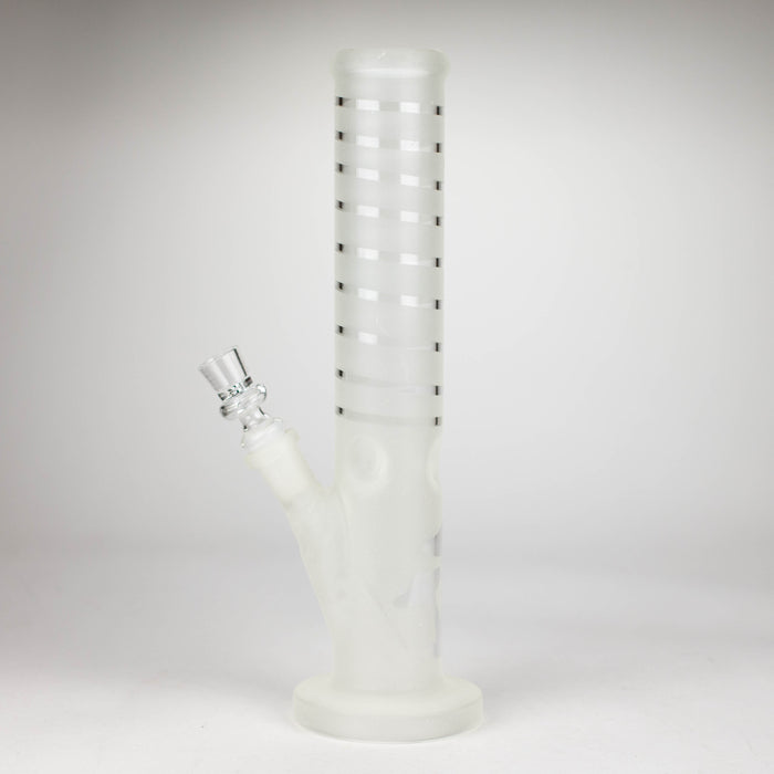 12" GLOW IN DARK STRAIGHT TUBE BONG WITH ICE CATCHER