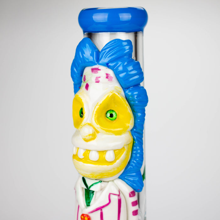 13" Resin 3D artwork 7mm Clown glass beaker  [DY511]