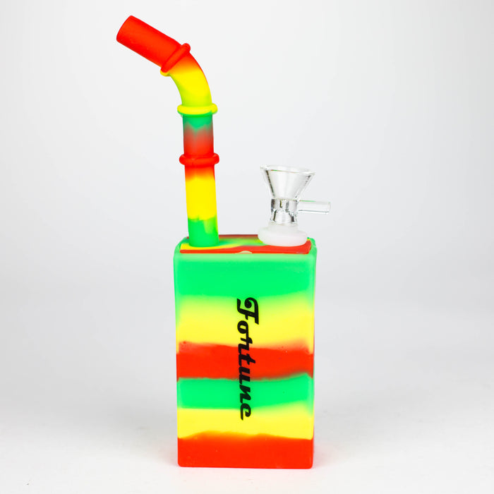 Fortune | 8" Hydrographic Silicone Square Pipe-Assorted [SP1001]