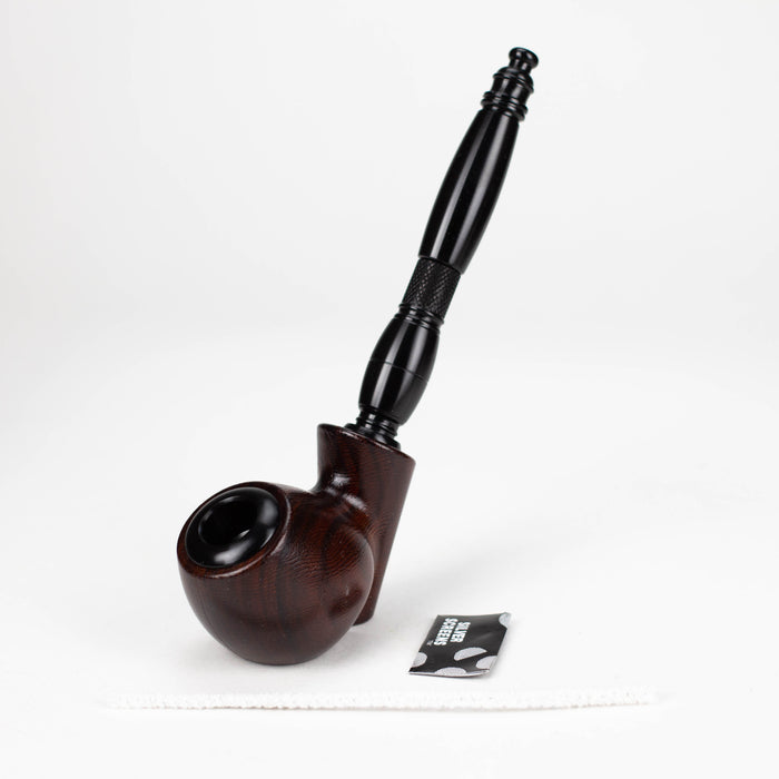 8" Aluminum Tobacco Pipe with Screens