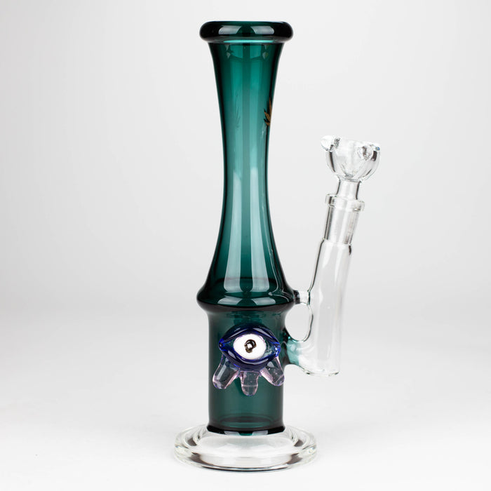 10" Color tube glass bong with eye