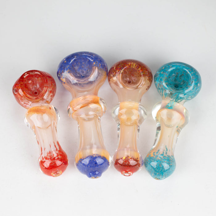 5”Gold Fumed Hand Pipe Pack of 2 [BZS-0092]