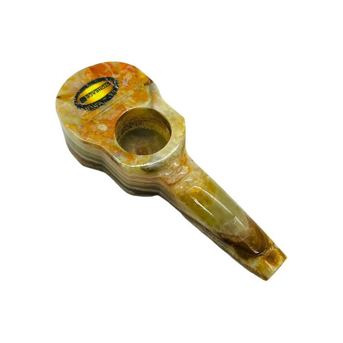 StoneAge | 4" Handmade Jumbo Tobacco Smoking Pipes - Model: Guitar, Includes Display Box - Pack of 6