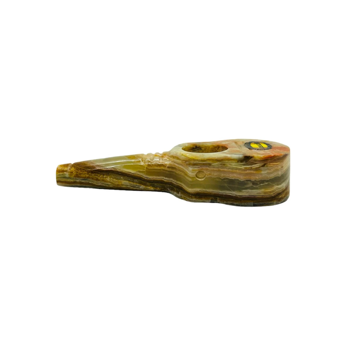 StoneAge | 4" Handmade Jumbo Tobacco Smoking Pipes - Model: Guitar, Includes Display Box - Pack of 6