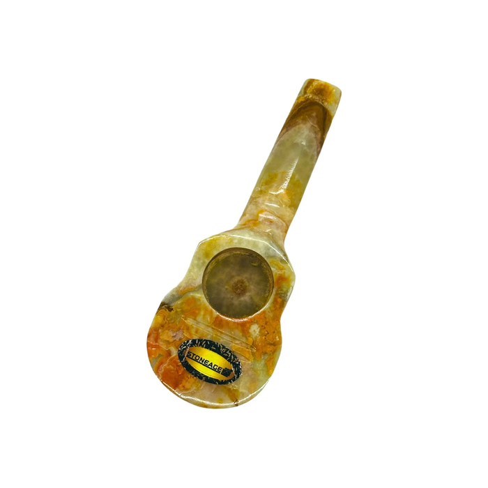 StoneAge | 4" Handmade Jumbo Tobacco Smoking Pipes - Model: Guitar, Includes Display Box - Pack of 6