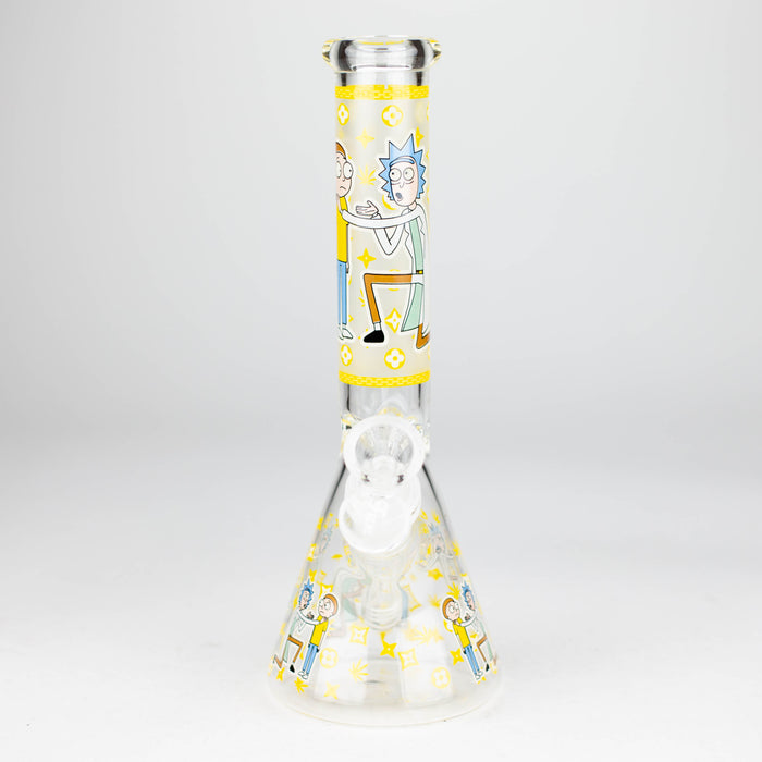 9"  Glow In The Dark 4mm glass bong [S60]