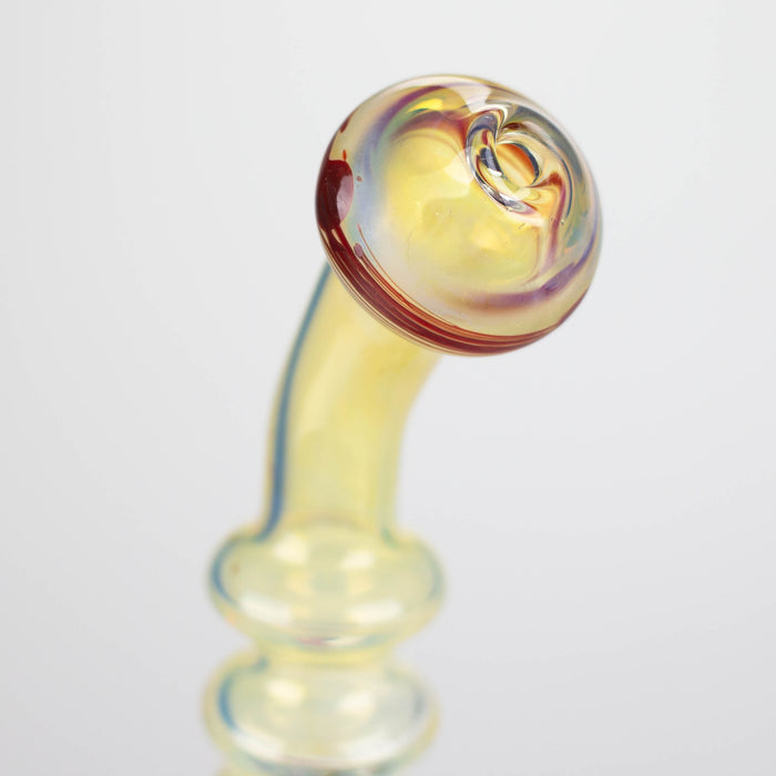 8" Glod fumed glass pipe