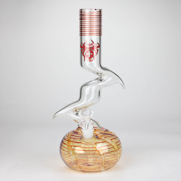 Xtreme | 12" Zig Zag glass water bong [AK822]