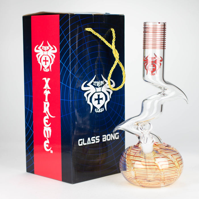 Xtreme | 12" Zig Zag glass water bong [AK822]