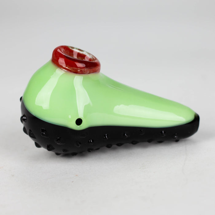 4" Guava thick glass pipe [XTR1057]