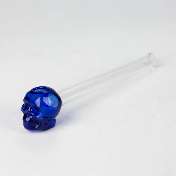 5.5" GLASS Skull oil burnerpipe [AC238-S]