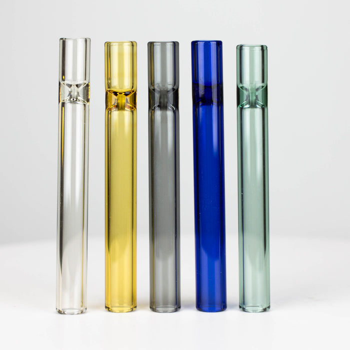 4" Color tube straight One Hitter Box of 100