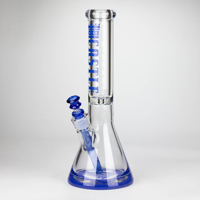 Castle Glassworks | 14" Color Logo Beaker Bong [C-005]