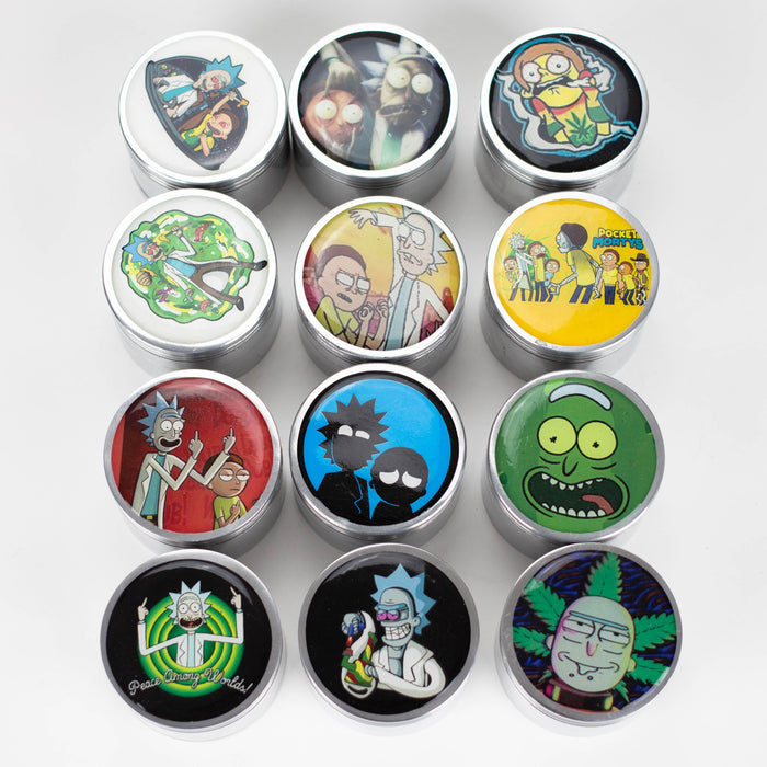 45mm Cartoon design 4 parts aluminium grinder Pack of 20