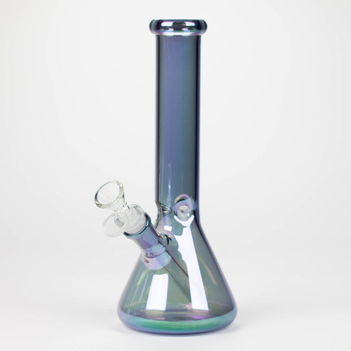 10" Solid Color Eletroplate Glass Beaker Bong