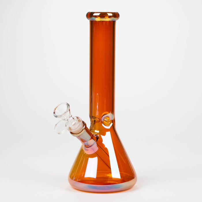 10" Solid Color Eletroplate Glass Beaker Bong