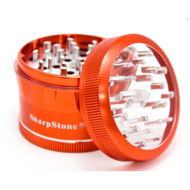 SharpStone® | V2 CLEAR TOP 4 PIECE GRINDER 2.5 [ GRI905 ]