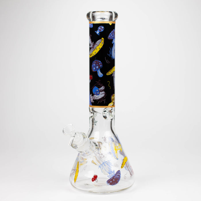 14" Mushroom 9mm glass water bong [GBT2303]