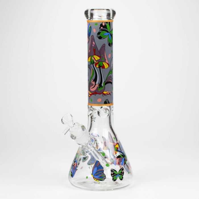 14" Mushroom 9mm glass water bong [GBT2303]