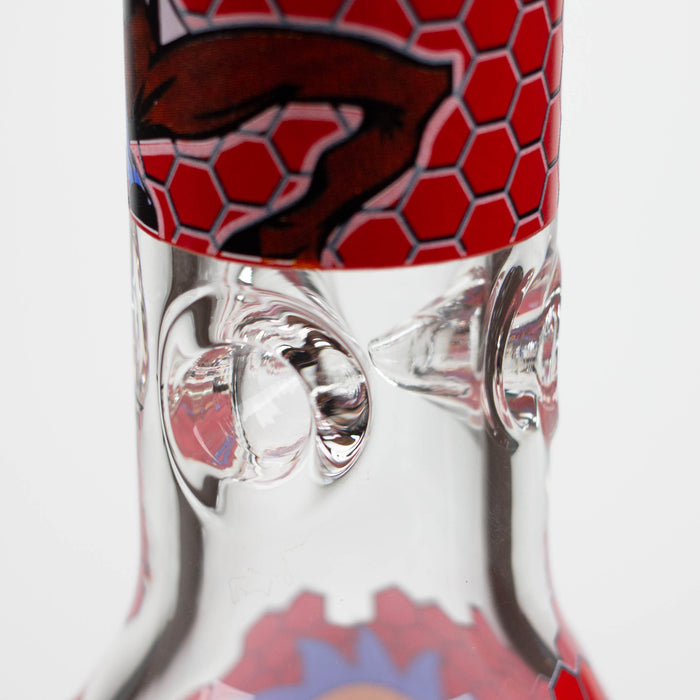 14" RM Cartoon 9mm glass water bong [GBT2118]