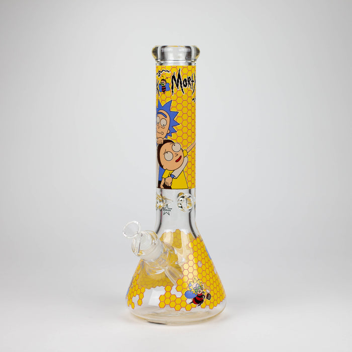 14" RM Cartoon 9mm glass water bong [GBT2118]