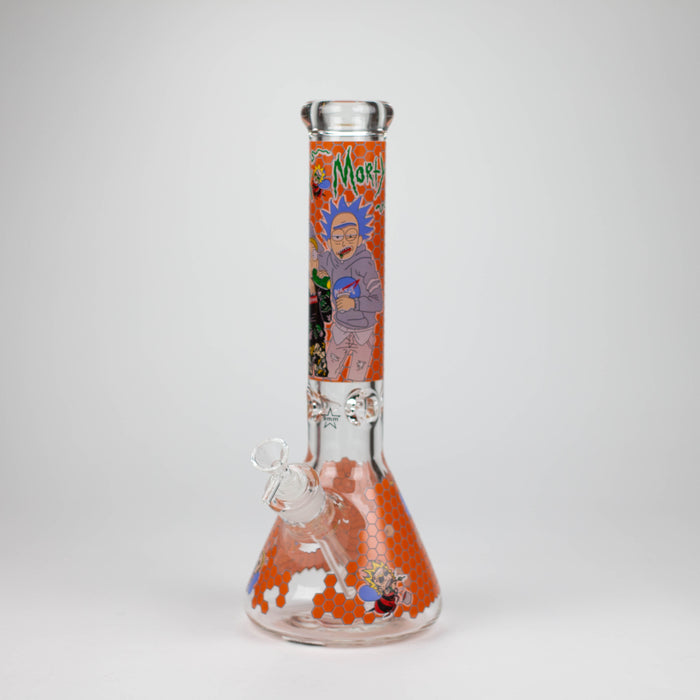 14" RM Cartoon 9mm glass water bong [GBT2118]