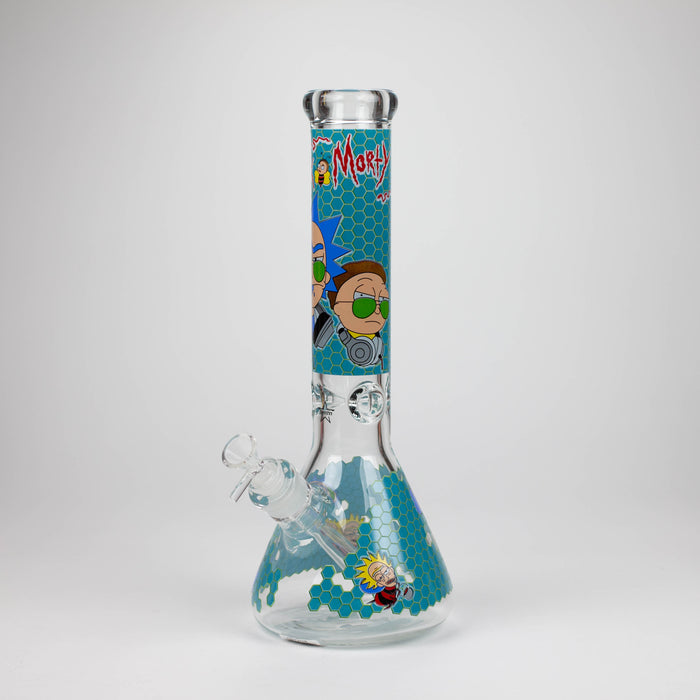 14" RM Cartoon 9mm glass water bong [GBT2118]