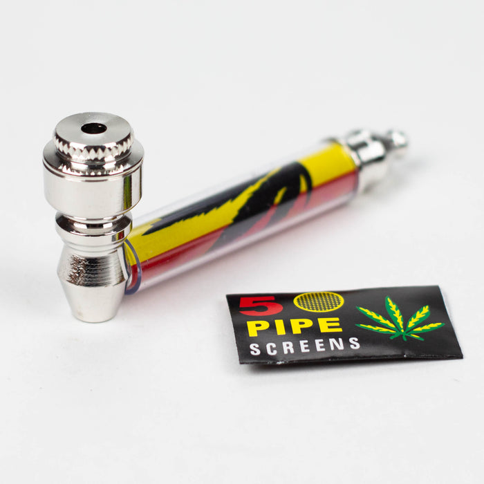 3.5" Metal Pipe with Screen Box of 12 [MP004]