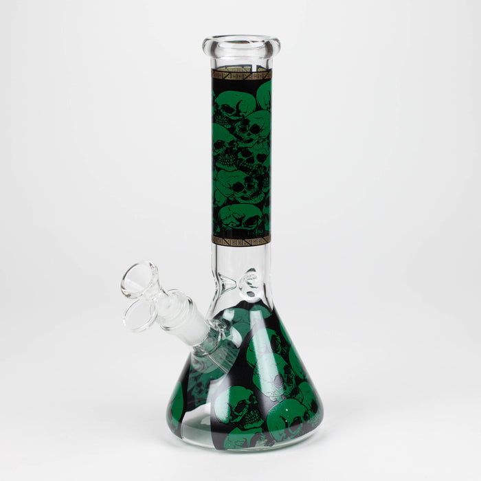 10" Glass Bong With The War Design