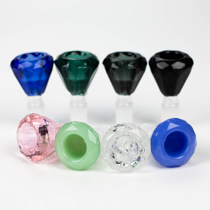 Genie | 14 mm Diamond shape Glass Bowl Box of 16 [Bowl2-14]