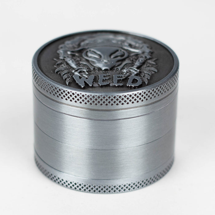 2" Metal Grinder 4 Layers with Alien Design Box of 12