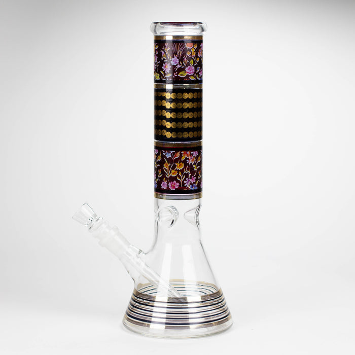 12" Royal Conical assorted design glass bong