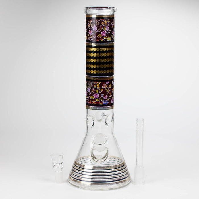 12" Royal Conical assorted design glass bong