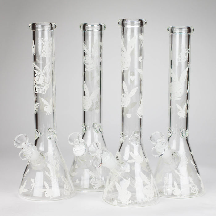 12" 5mm Luxury Design Glow in the Dark Glass Bong