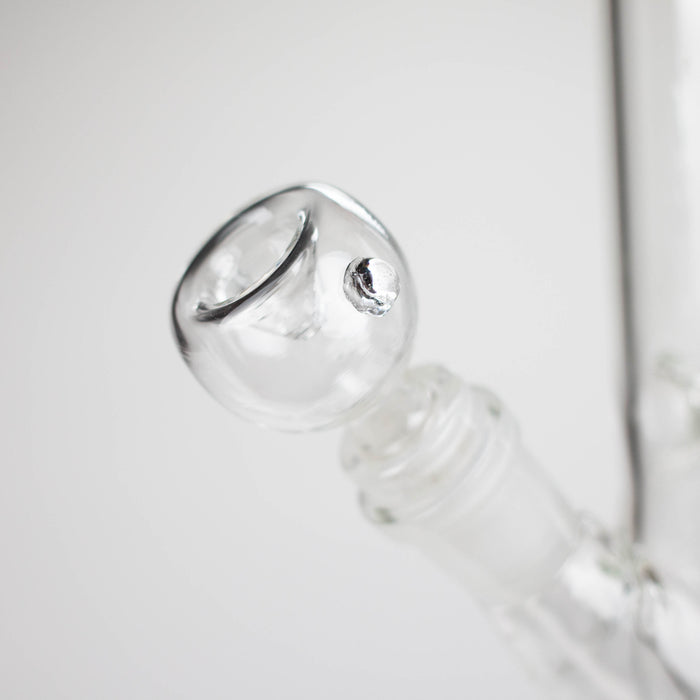 8" clear straight bong