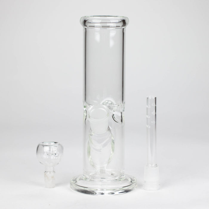 8" clear straight bong