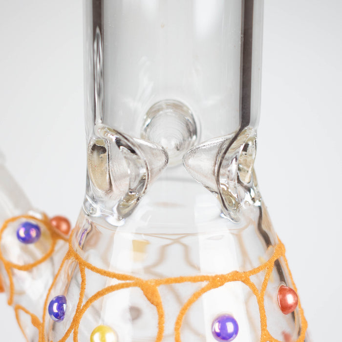 12" Royal conical hand crafted glass water bong