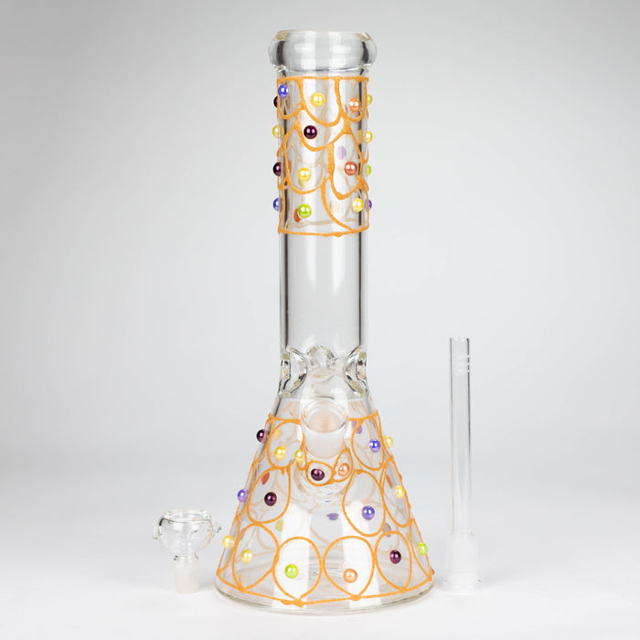 12" Royal conical hand crafted glass water bong