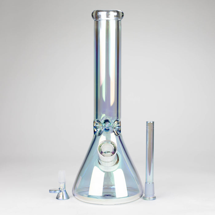 Infyniti | 13.5" Electroplate tube glass water bong [GP2012]