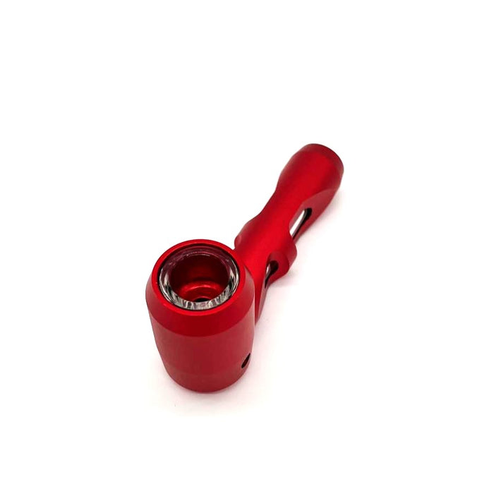 Metal hand pipe with multi holes glass bowl and tube_5