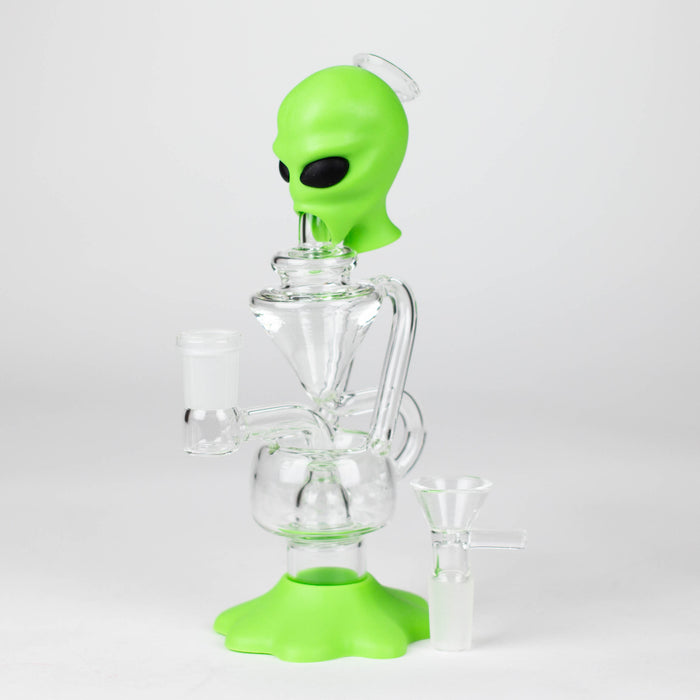 7.7" Alien Functional Glass Water pipe