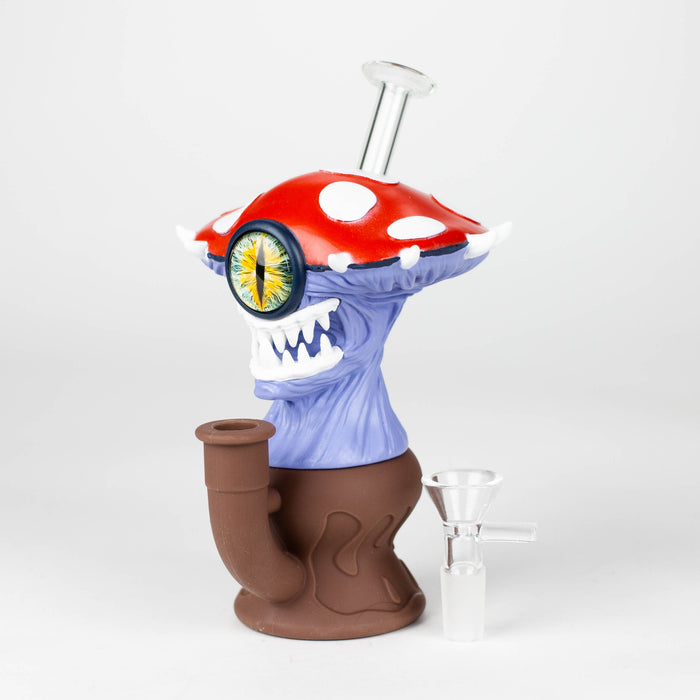 7.2" Vinyl Mushroom Monster Water Pipe