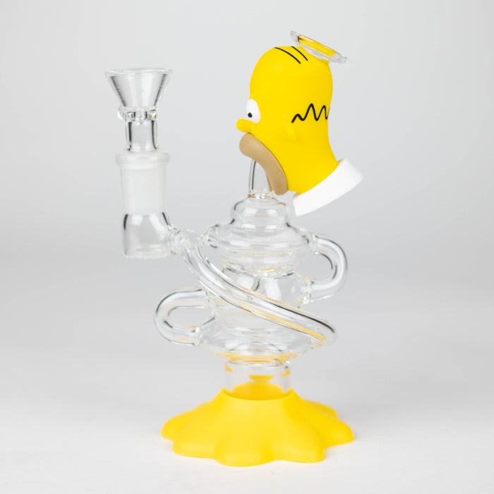 6.3" Cartoon Character Functional Glass Water Pipe