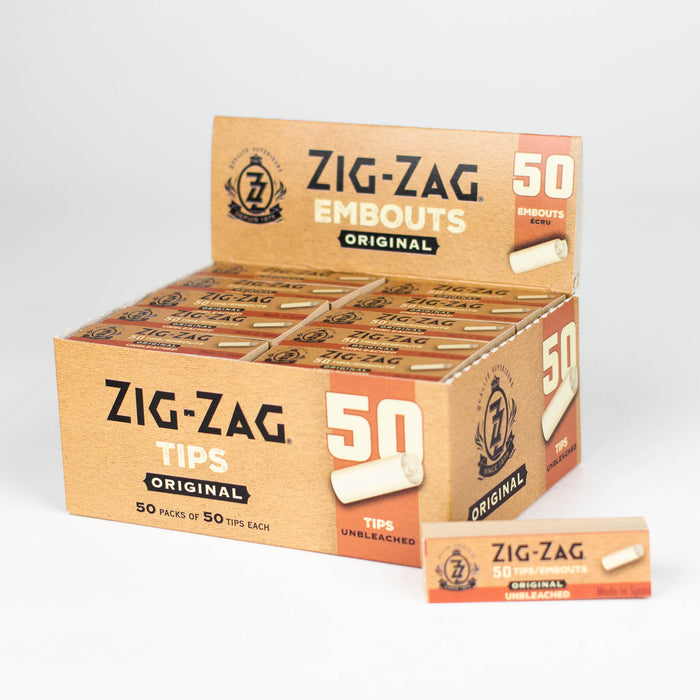 ZIG-ZAG | Unbleached Original Tips box of 50