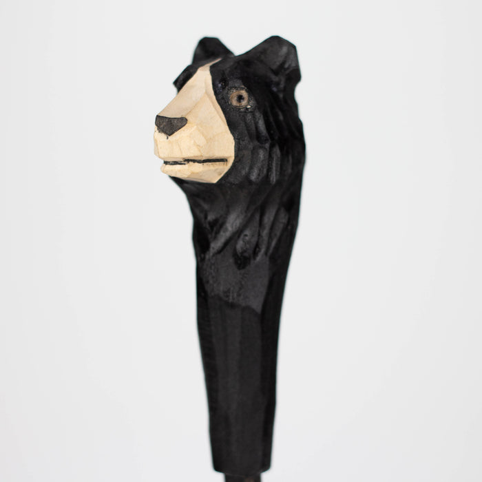 Hand-crafted Black Bear Hand Crafted Wooden Back Scratcher [CD-4506]